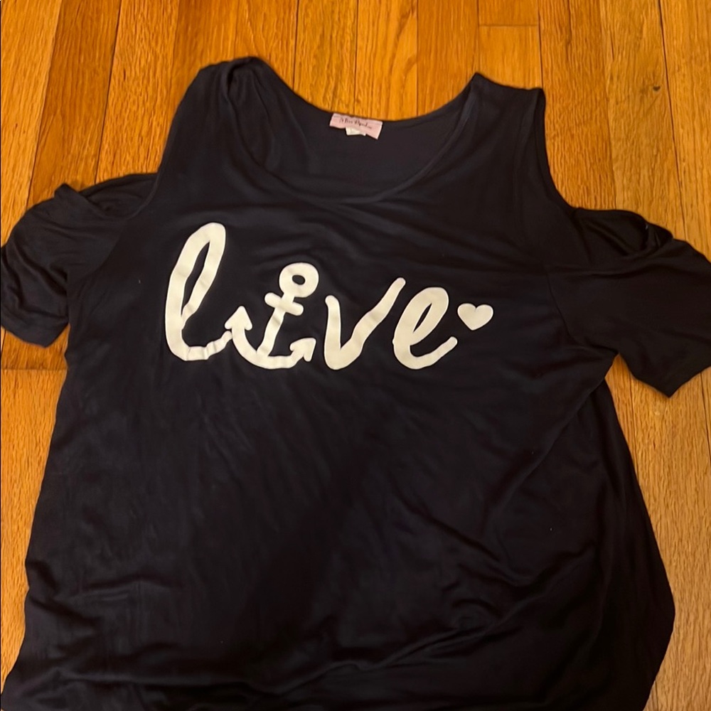 Black Graphic Women's Top
